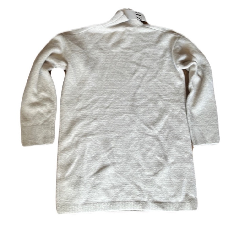 Zara NWT long sweater funnel neck tunic turtleneck size medium 30 inches long